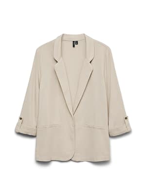 VMJESMILO LIN 3/4 LOOSE BLAZER WVN NOOS