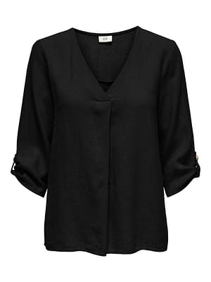 JDYSAY 3/4 LINEN V-NECK TOP WVN DIA