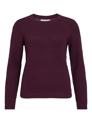 VIDALO O-NECK L/S KNIT TOP- NOOS