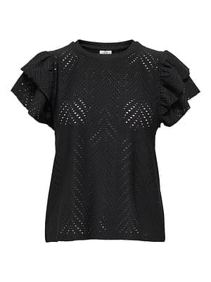 JDYCARLA CATHINKA S/L FRILL TOP JRS DIA