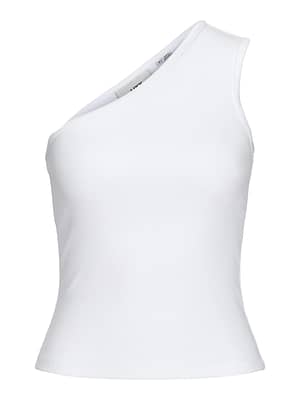 JXFUNDA STR ONE SHOULDER RIB TOP JRS LN