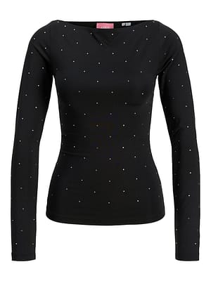 JXZANA STR LS BOATNECK TOP JRS