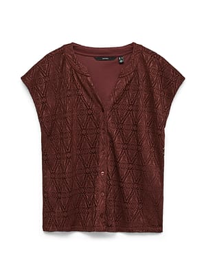 VMMAYA CS PLACKET V-NECK TOP JRS
