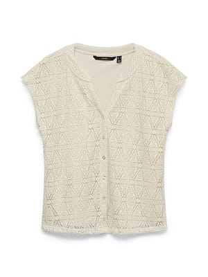 VMMAYA CS PLACKET V-NECK TOP JRS