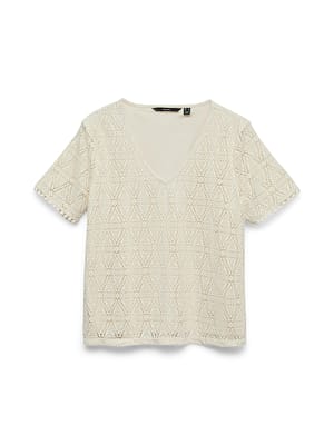 VMMAYA SS V NECK TOP JRS