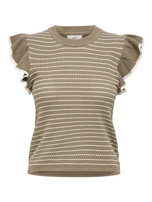 JDYCARICE S/L FRILL PULLOVER KNT NOOS
