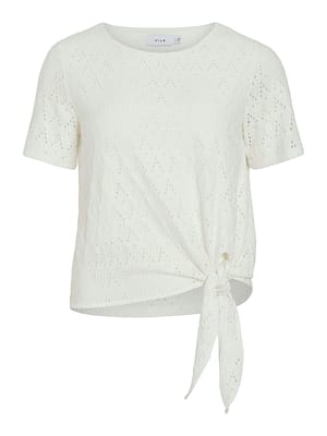 VIAMALINA OPEN O-NECK S/S TOP/VOL/PB