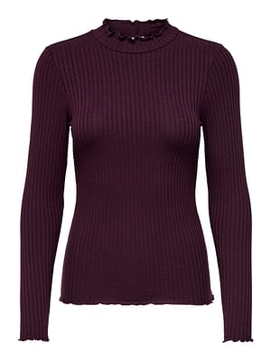 JDYFRANSISKA L/S HI-NCK TOP JR NOOS