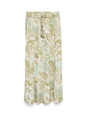 VMNINA H/W MAXI LUREX SKIRT EXP