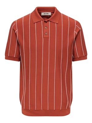 ONSSAIM REG 12 STRIPE SS POLO KNIT