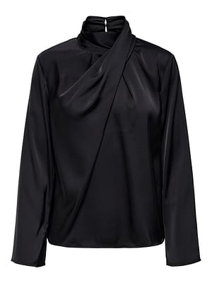 JDYROCKY L/S HIGH NECK TOP WVN