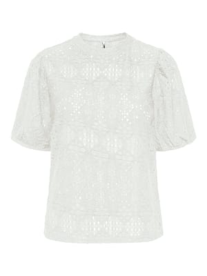 ONLLUZ S/S PUFF SLEEVE TOP JRS