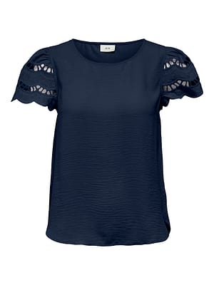 JDYHANNAH S/S LACE TOP WVN