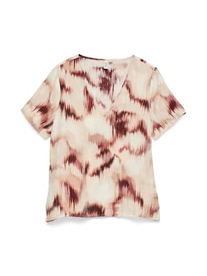 VMKATERINA SS V-NECK TOP WVN BTQ