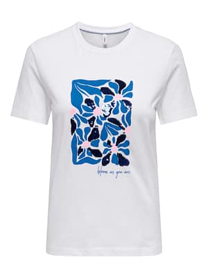 ONLKITA REG S/S PRINT TOP NOOS