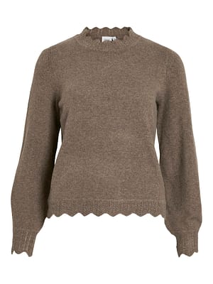 VINIKOLINA O-NECK L/S KNIT TOP - NOOS