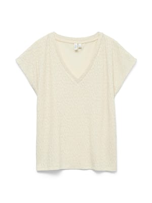 VMKIMMIE S/S LX V-NECK TOP JRS BTQ