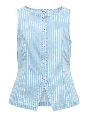 OBJSANNI S/L RE DENIM WAISTCOAT 144