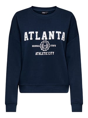 ONLSWEAT LIFE L/S CREW O.SIZE STATE NOOS