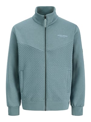 JPRBLUFRANKIE SWEAT ZIP HIGH NECK SMU