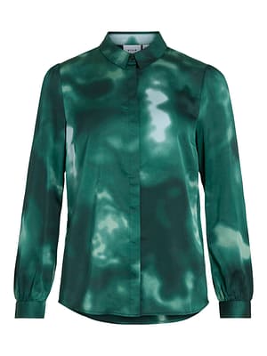 VIELLETTE SATIN L/S BUTTON SHIRT