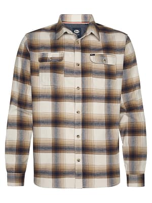Men Shirt Long Sleeve Check