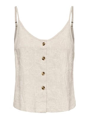 ONLSIESTA LINEN BL EMB SINGLET PNT