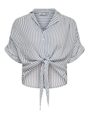ONLPAULA LIFE S/S TIE SHIRT WVN NOOS