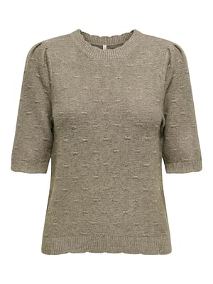 ONLKATIA SS STRUCTURE O-NECK CC KNT