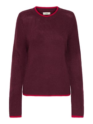 JDYEVIE L/S ON CONTRAST PULLOVER KNT