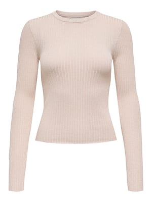 JDYPLUM LUREX L/S O-NECK PULLOVER KNT