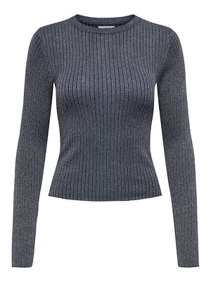JDYPLUM LUREX L/S O-NECK PULLOVER KNT