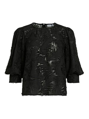 VITATE 3/4 O-NECK TOP/KA