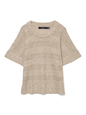 VMLEILANI STRIPE SS O-NECK PULLOVER