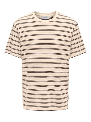 ONSIAN REG SS STRIPE STRUCT TEE