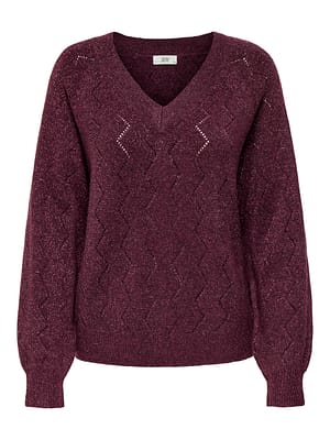 JDYASPEN LIFE L/S V-NECK PULLOVER KNT
