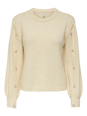 ONLRENE LIFE LS BUTTON O-NECK CS KNT