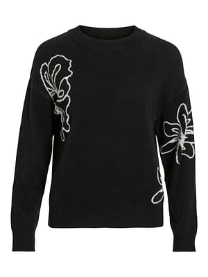 VITIF JACQUARD L/S KNIT TOP - NOOS