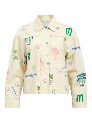 OBJALLY L/S LO PRINTED JACKET 144