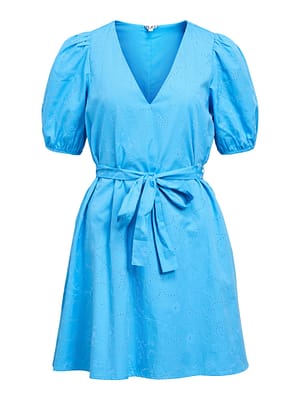 OBJHELIA S/S RE V-NECK SHORT DRESS 145