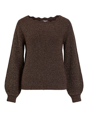 VICUTIE BOATNECK L/S KNIT TOP/PB