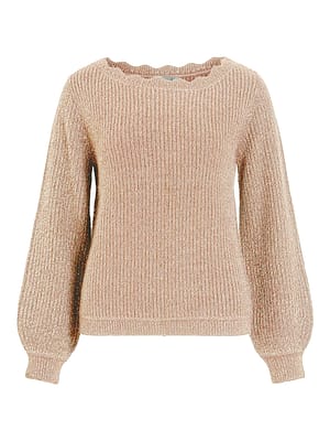 VICUTIE BOATNECK L/S KNIT TOP/PB