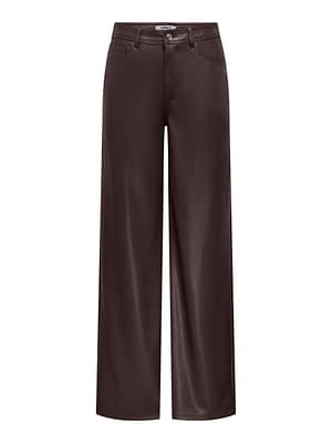 ONLSMOOTH HW FAUX LEATH WIDE PANT CC PNT