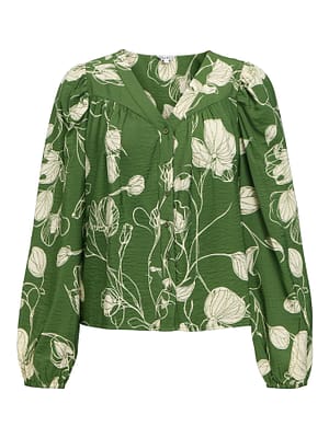 OBJJACIRA L/S RE V-NECK TOP NOOS