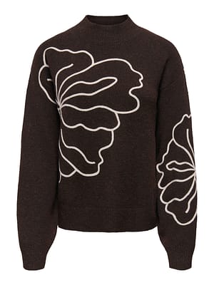 JDYJELLA L/S FLOWER PULLOVER KNT NOOS