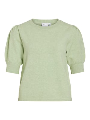VIRIL 2/4 SLEEVE O-NECK KNIT TOP - NOOS