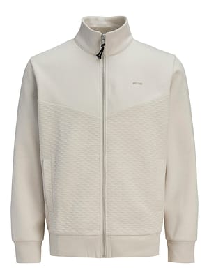 JPRBLUFRANKIE SWEAT ZIP HIGH NECK SMU