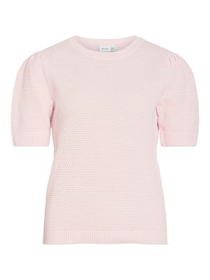 VIDALO O-NECK S/S KNIT TOP - NOOS