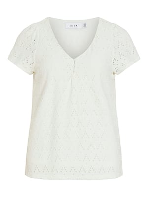 VIAMALINA V-NECK S/S TOP/VOL/PB