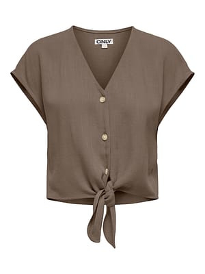 ONLSIESTA SS KNOT LIN BL SHIRT PNT NOOS